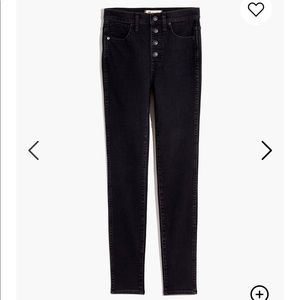 NWT Madewell High Rise Skinny Button Front Jeans